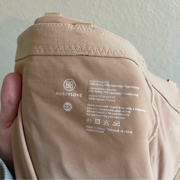Honeylove Superpower Short High Rise Sand Tan Shapewear Women's Size 2X - Picture 5 of 5